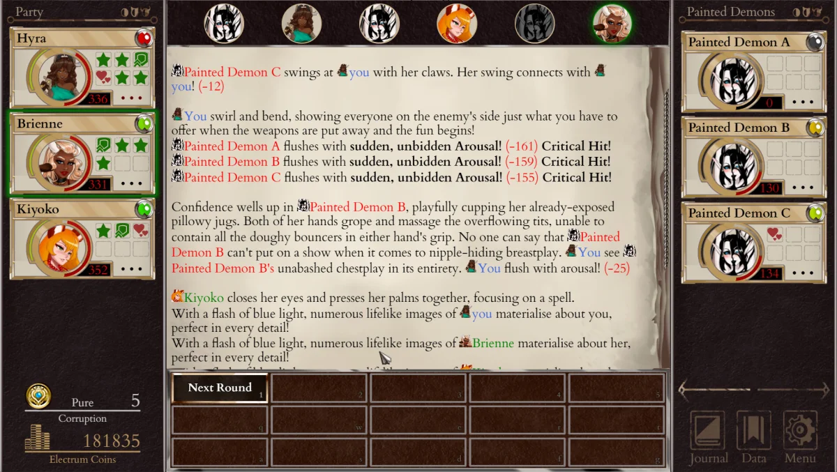 Corruption of Champions II non-explicit gameplay screenshot