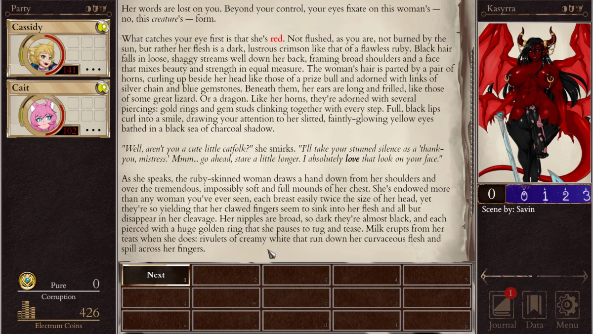 Corruption of Champions II non-explicit gameplay screenshot