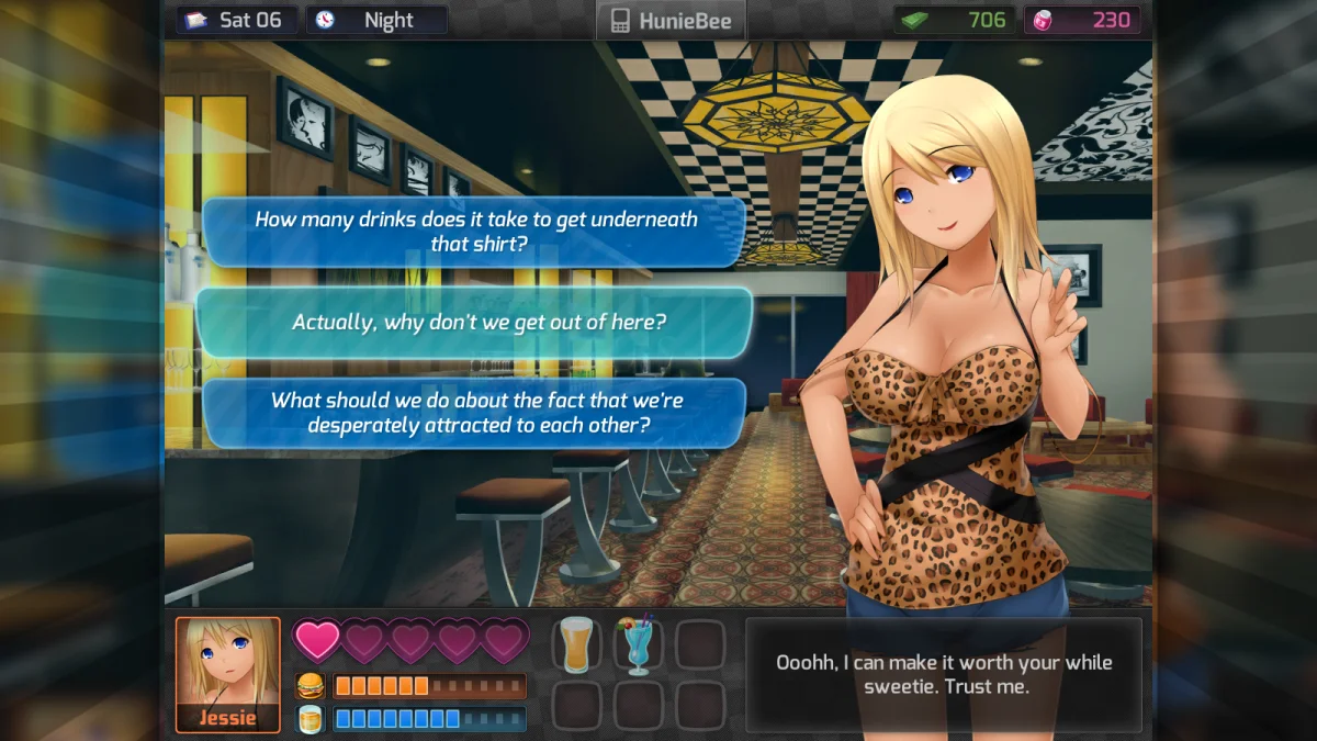 HuniePop non-explicit gameplay screenshot