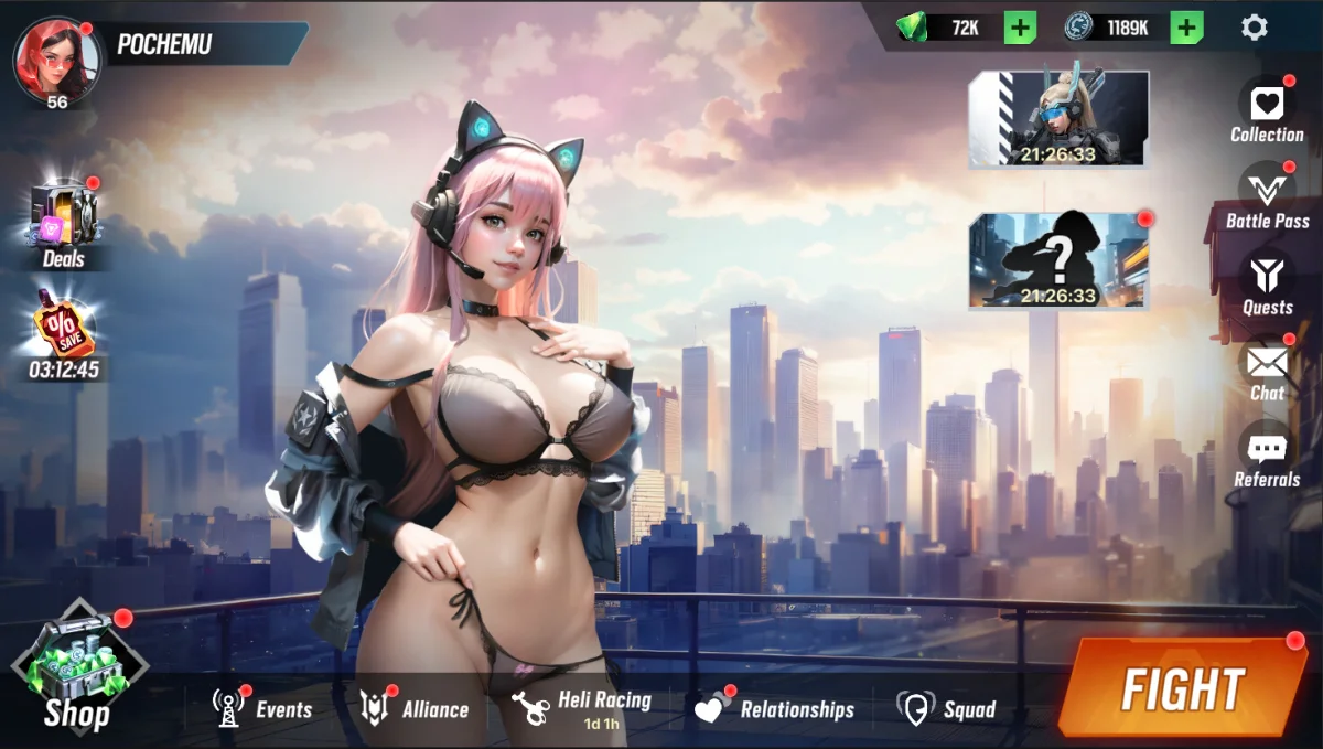 Lust Goddess non-explicit gameplay screenshot